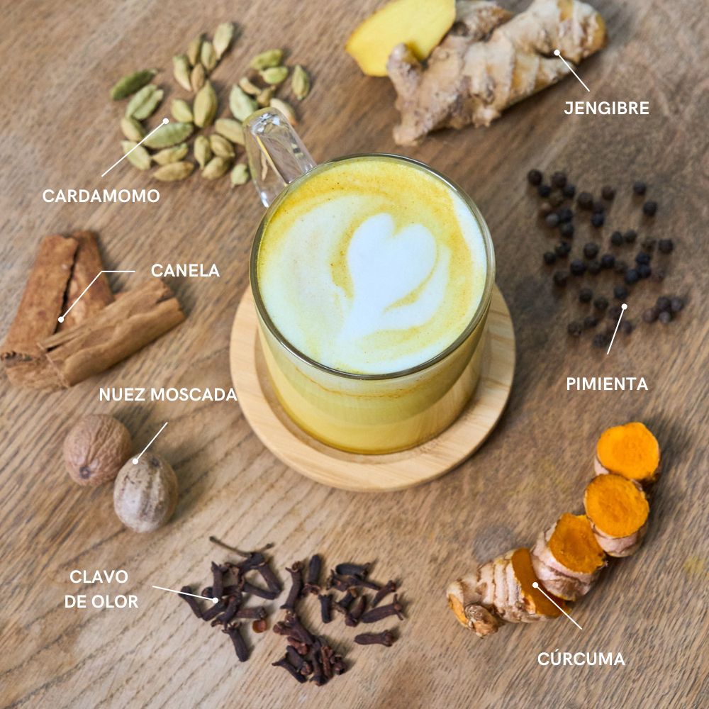 Golden Milk - Leche dorada - 100% Natural - Sin Azúcar ni Lácteos