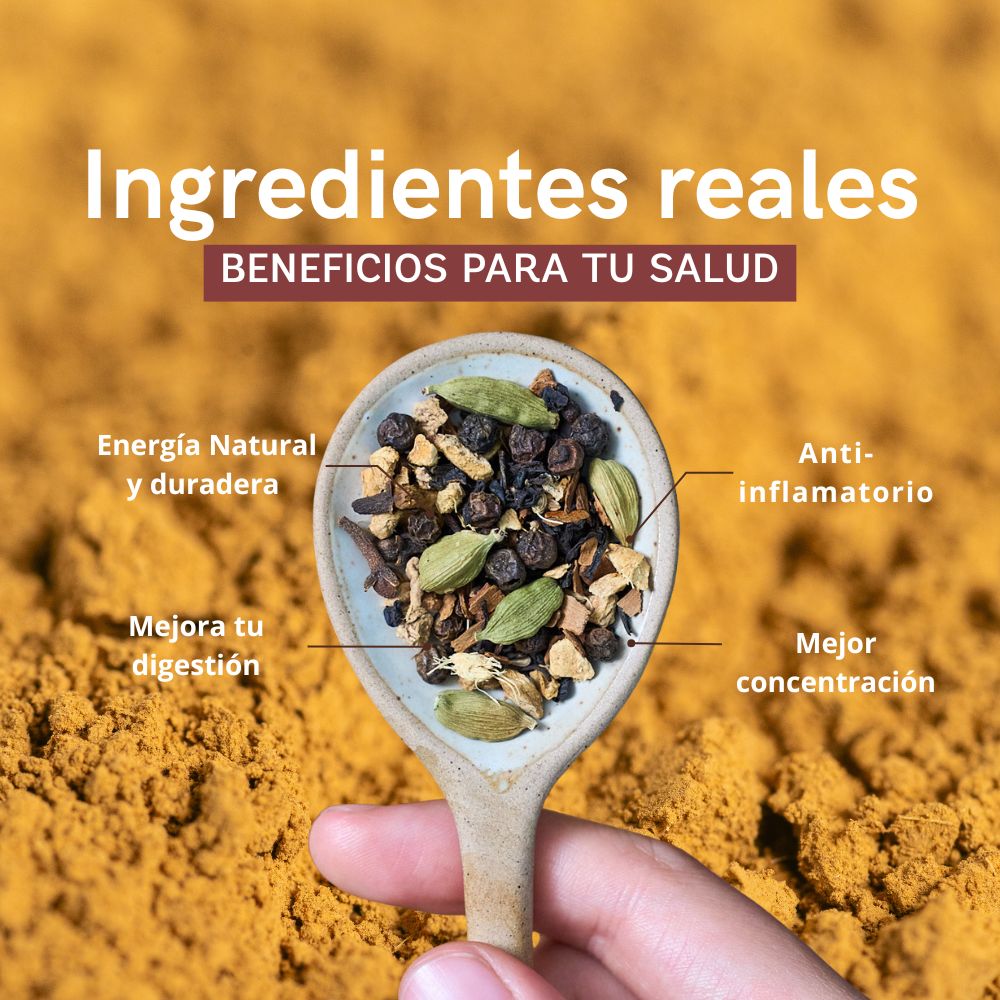 Chai Masala en Polvo – 100% Natural, Sin Azúcar ni Lácteos