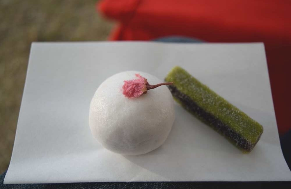 dulces de la ceremonia de té japonesa