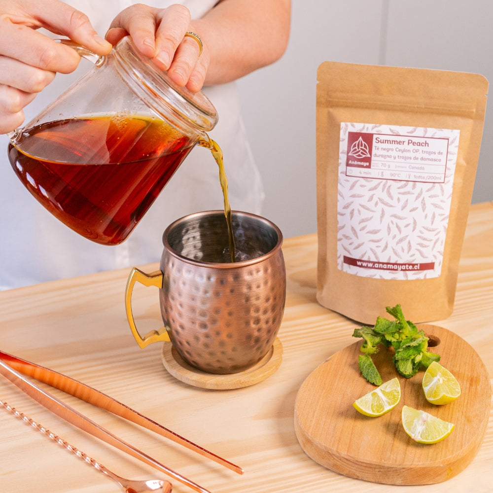 Té negro con durazno