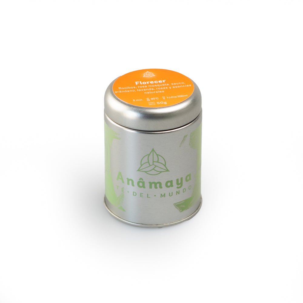 Florecer en lata serigrafiada