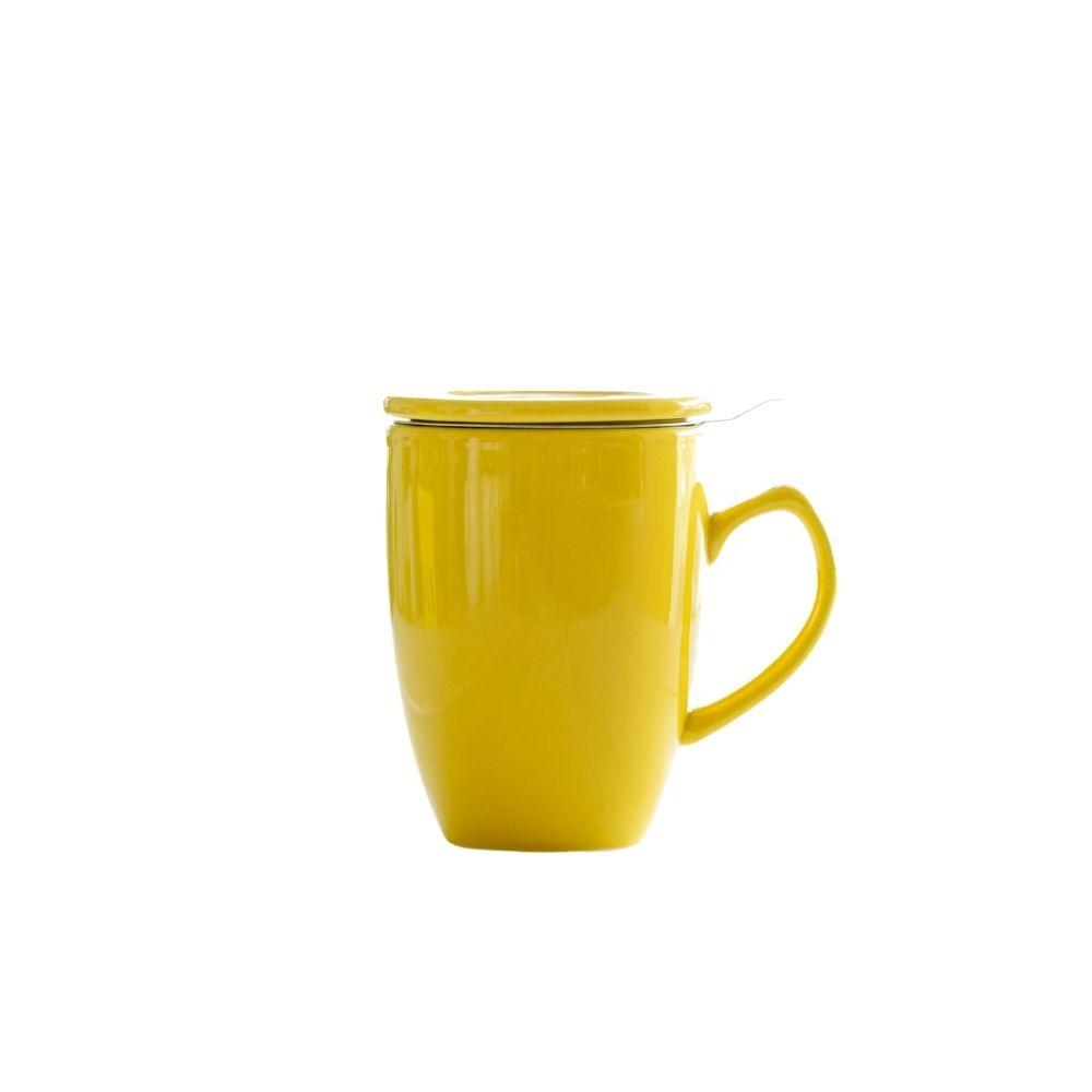 Mug con infusor amarillo