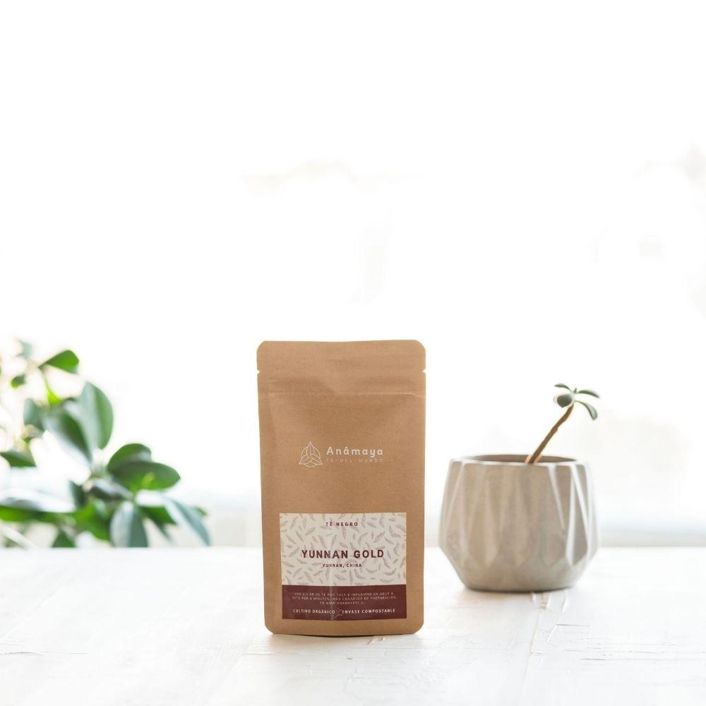 Té negro yunnan gold orgánico kraft 15g