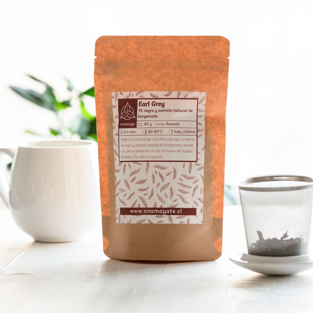 earl grey orgánico en kraft compostable